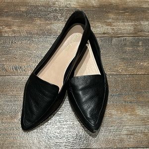Essex Lane black leather loafers